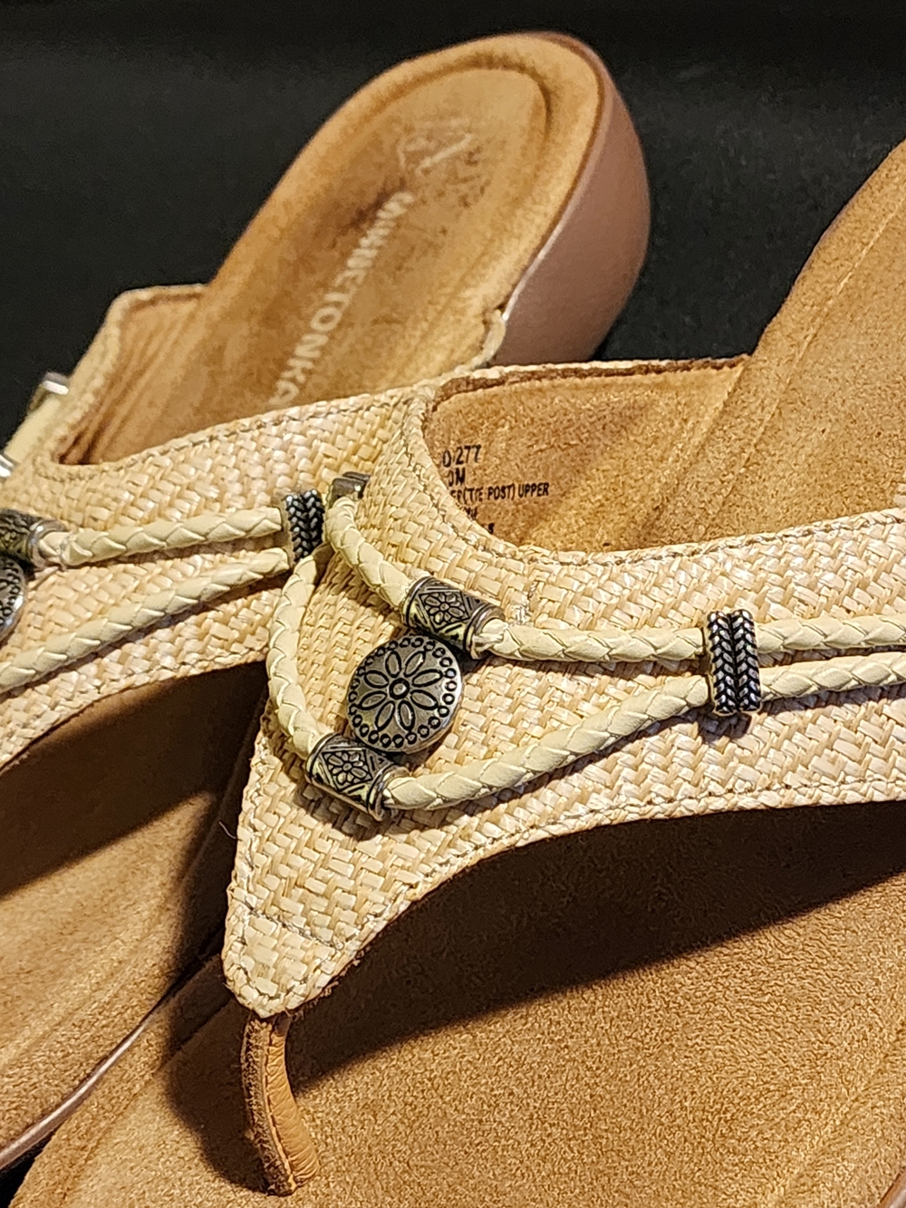 Minnetonka women’s thong sandals with 360° Comfort footbeds.